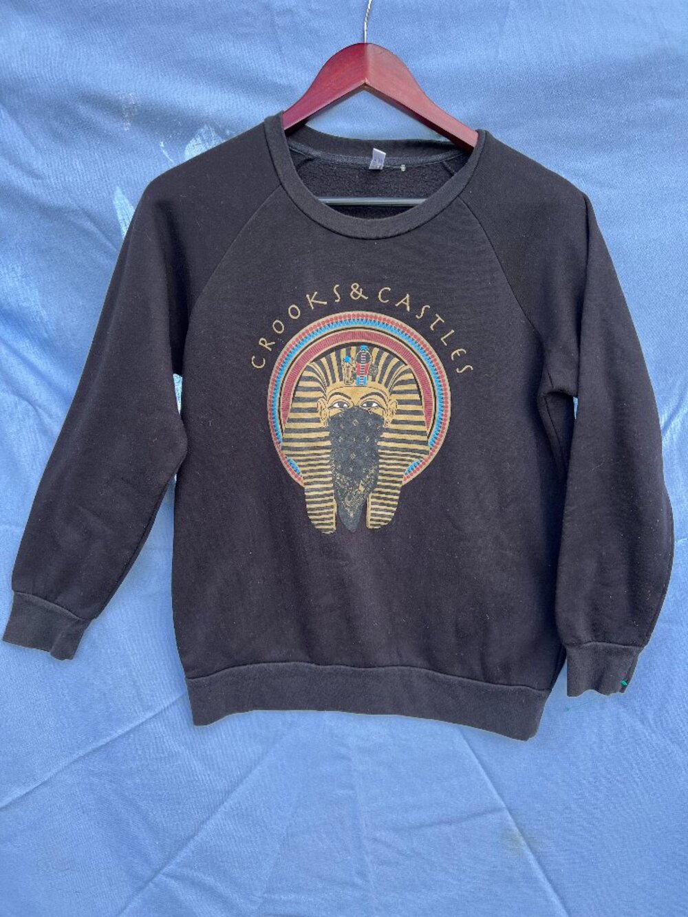 Crooks & Castles Logo Crewneck Sweatshirt Sweater Black Men’s Medium